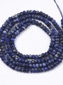 Neukončená šňůra z fazetovaných rondelek z minerálu lapis lazuli, rozměr 3 x 2 mm