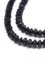 Neukončená šňůra z rondelek z turmalínu černého fasetovaného, 3.5x1.5 mm