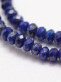 Neukončená šňůra z fazetovaných rondelek z minerálu lapis lazuli, rozměr 3 x 2 mm