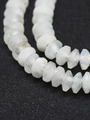 Neukončená šňůra z měsíčního kámen rondelek fasetovaných 3.5 x 1.5 mm