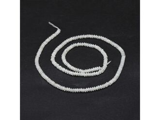 Neukončená šňůra z měsíčního kámen rondelek fasetovaných 3.5 x 1.5 mm