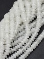 Neukončená šňůra z měsíčního kámen rondelek fasetovaných 3.5 x 1.5 mm