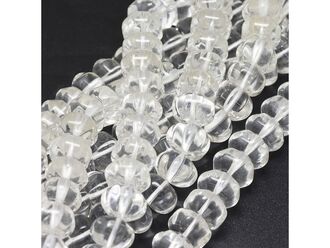 Neukončená šňůra z rondelek krišťálu, velikost 12 x 7 mm