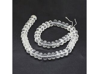 Neukončená šňůra z rondelek krišťálu, velikost 12 x 7 mm