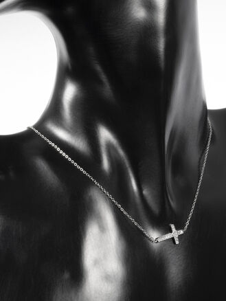 Náhrdelník z chirurgické oceli s křížkem