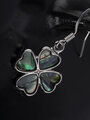 Fashion Jewelry náušnice čtyřlístek s paua perletí