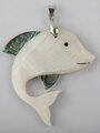 Přívěsek ve tvaru delfína z paua perleti