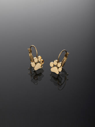 Náušnice z chirurgické oceli packa zlatá