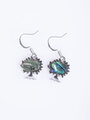 Fashion Jewelry náušnice strom, zdobeno paua perletí