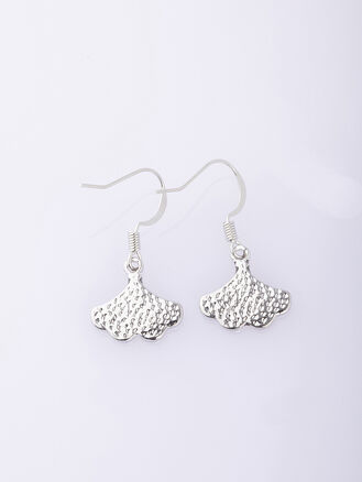 Fashion Jewelry náušnice ginkgo biloba, zdobeno paua perletí