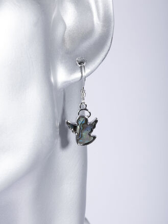 Fashion Jewelry náušnice andílci, zdobeno paua perletí