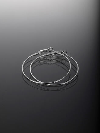 Náušnice z chirurgické oceli kruhy 20mm