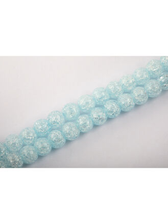 Korálková šňůra ze syntetického křišťálu barveného pukaného - 6 mm