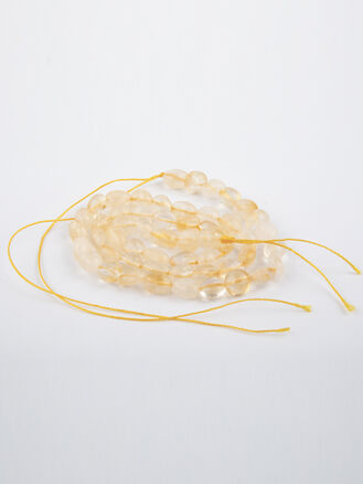 Korálková šňůrka z kuliček citrínu