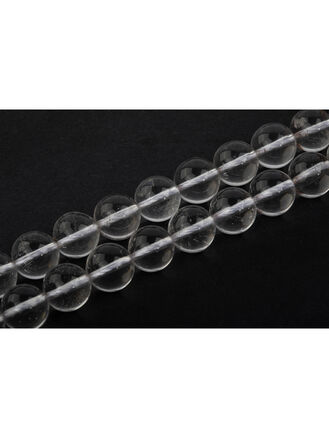 Korálková šňůra z čirých skleněných kuliček, velikost korálků 10 mm