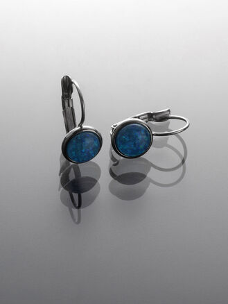 Náušnice z chirurgické oceli zdobené perletí