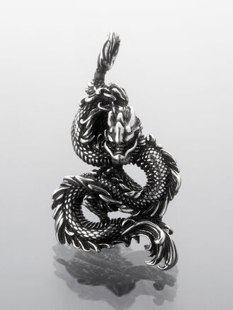 Stylový masivní přívěsek z chirurgické oceli ještěr