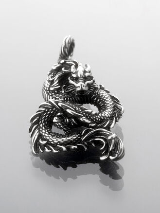 Stylový masivní přívěsek z chirurgické oceli ještěr