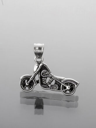 Stylový přívěsek z leštěné chirurgické oceli motocykl