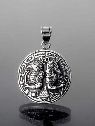 Stylový přívěsek na řetízek z chirurgické oceli Anubis