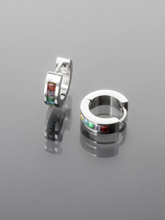 Elegantní kruhové náušnice z chirurgické oceli pro moderní ženy a dívky