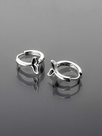 Elegantní kruhové náušnice se zvířátky z chirurgické oceli pro dívky a ženy