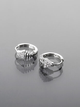 Elegantní stříbrné kruhové náušnice ve tvaru zvířátek z chirurgické oceli