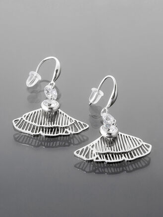 Elegantní visací náušnice z chirurgické oceli ve tvaru rostlin a květin