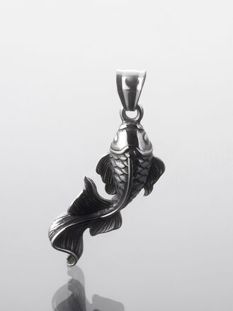 Stylový přívěsek z leštěné chirurgické oceli, ryba