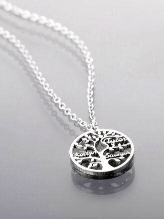 Romantický náhrdelník s přívěskem strom života, chirurgická ocel 