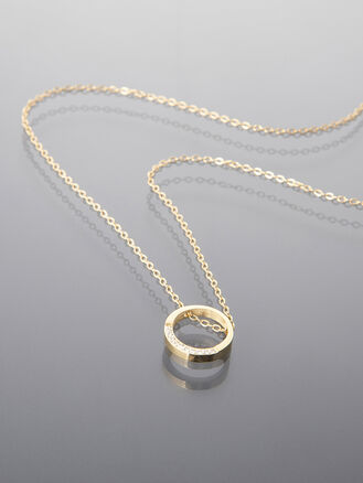 Elegantní zlatý náhrdelník z chirurgické oceli pro ženy a dívky